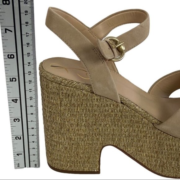 NEW Sam Edelman Trianna2 Sandals Platform Revolve Size 10 Suede Y2K 90s Wedges - Picture 9 of 11